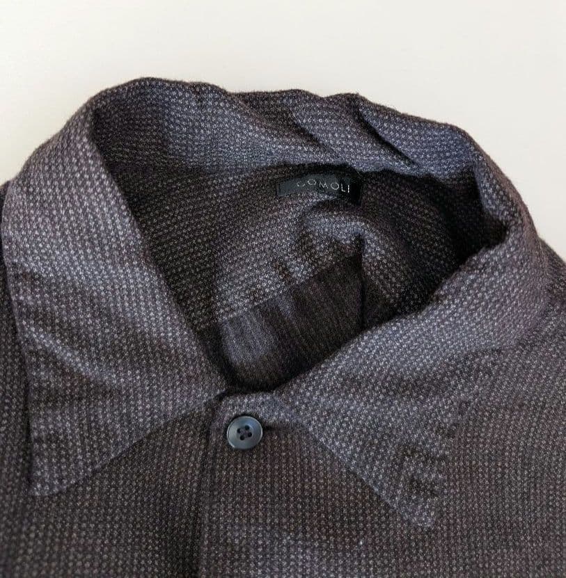 COMOLI コモリ 20SS ウールシャツ ブラウン