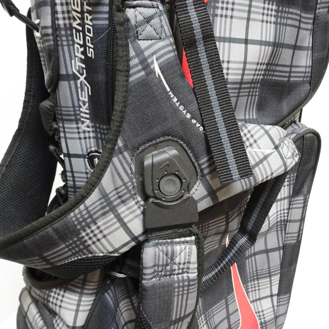 【希少・廃番品】ナイキ スタンド キャディバック BG0288 チェック柄 軽量
