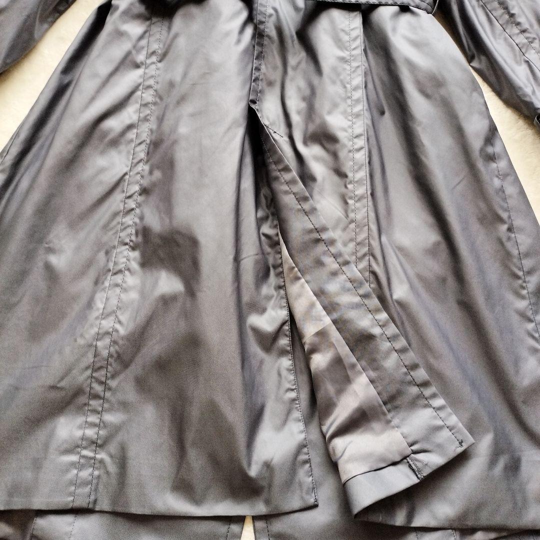 大きいサイズ22OCTOBREライナー付きベルト付きトレンチコートグレー46