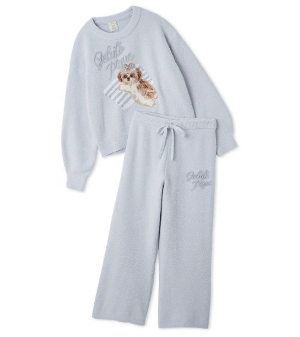 み*み様 ジェラートピケ　シーズージャガードプルオーバー　ベビモコロングパンツセ