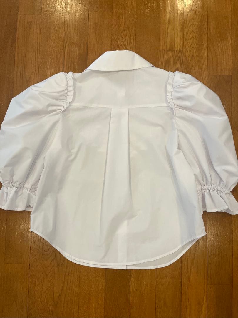 【正規品】Bibiy. CORA PUFF BLOUSE フリルホワイトシャツ