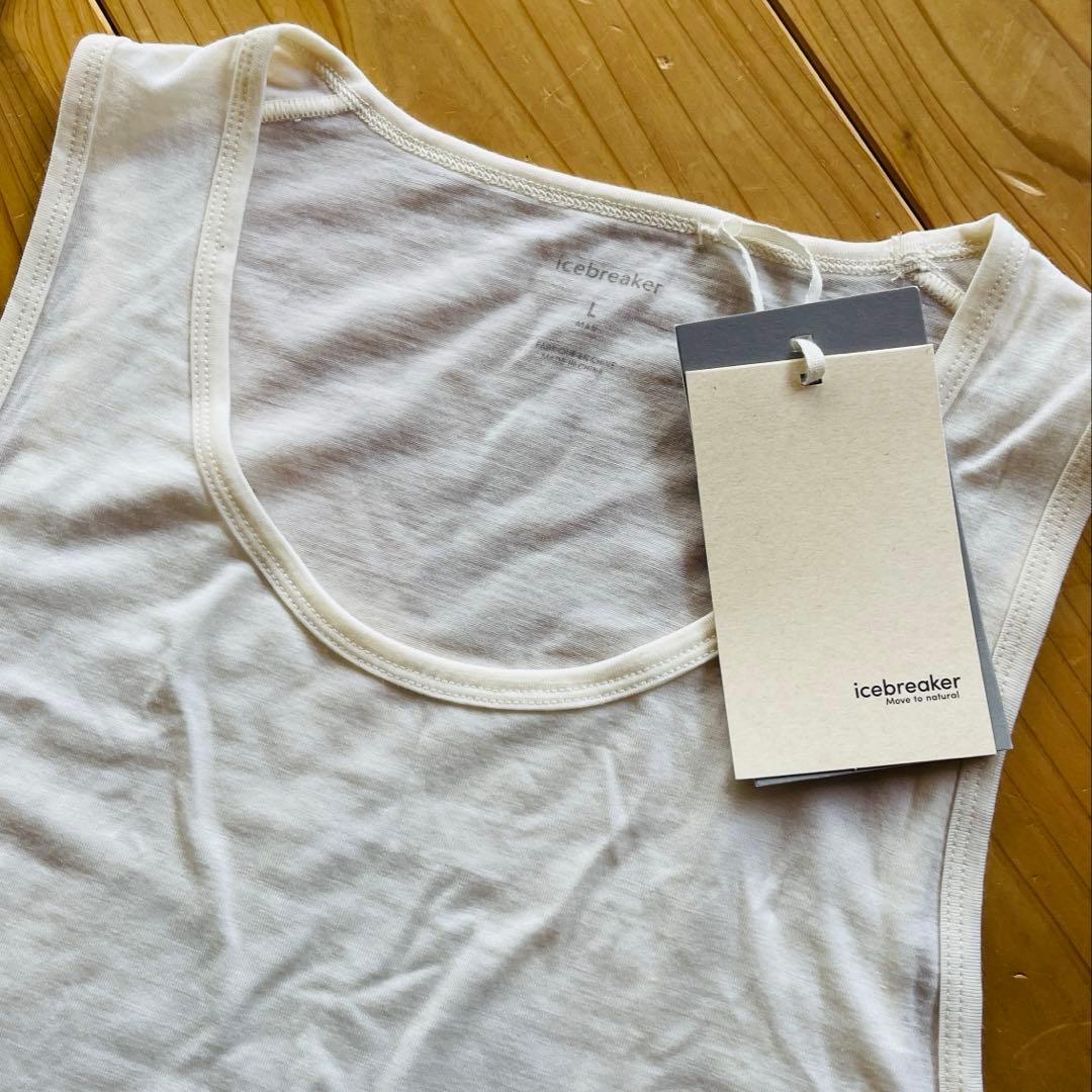 新品 アイスブレーカー タンクトップ IU72202 メリノウール 日本XL相当