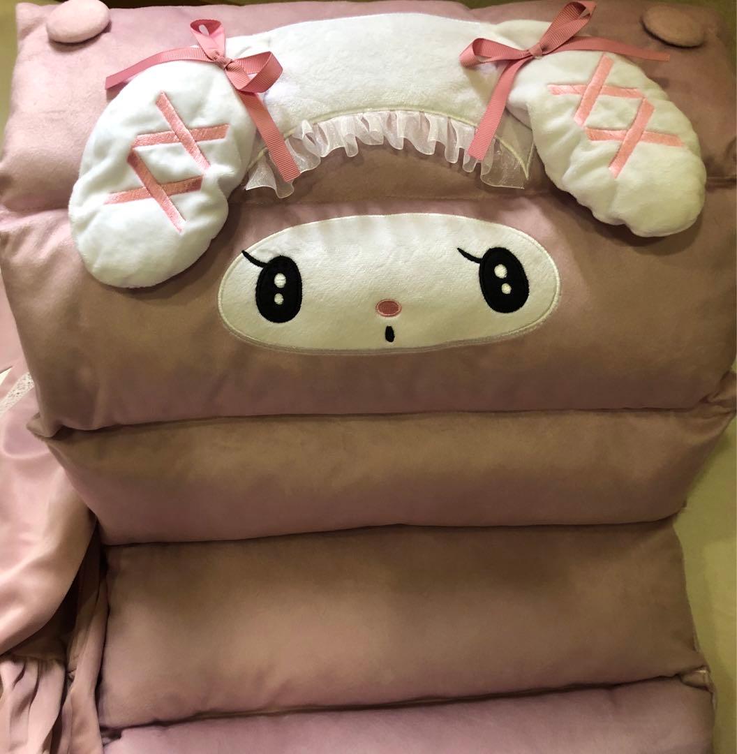 新品タグ付マイメロディ マルチフロアクッション長座布団 ゴロ寝枕　クロミ　セット