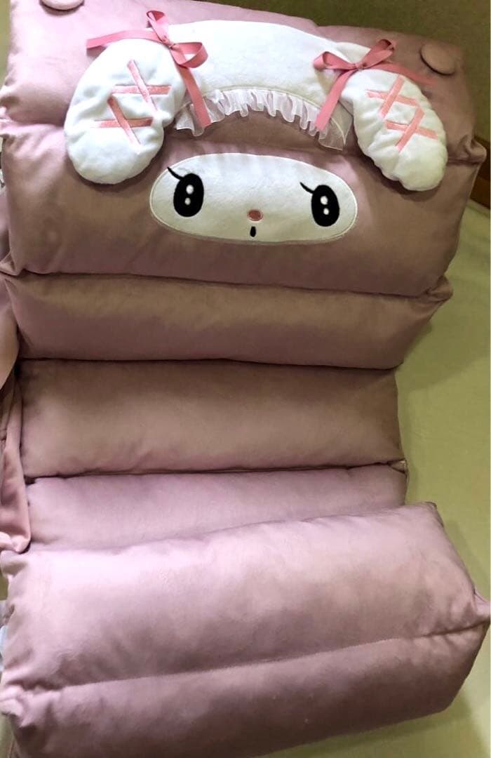 新品タグ付マイメロディ マルチフロアクッション長座布団 ゴロ寝枕　クロミ　セット