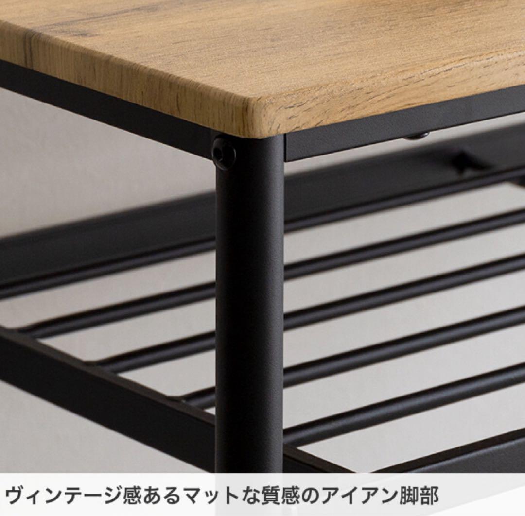 【ブラック❤︎机＋スツール2脚】カウンターテーブル ダイニングテーブル 作業机