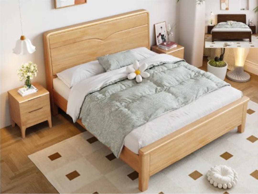 ウッドプラットフォーム　クイーンサイズ