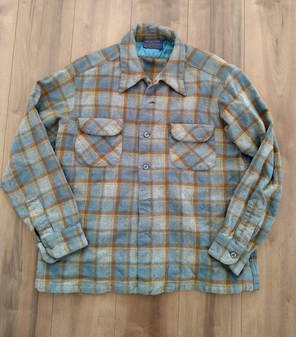 70s pendleton ペンドルトン ボードシャツ オープンカラーシャツ