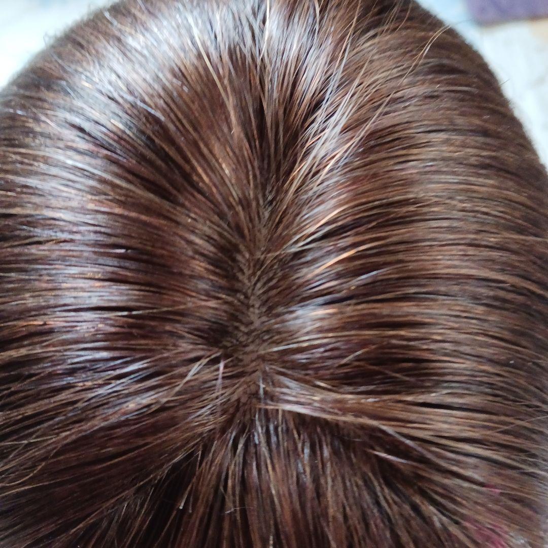 今月末削除★高級人毛100%手植えロング部分ウィッグ★訳あり