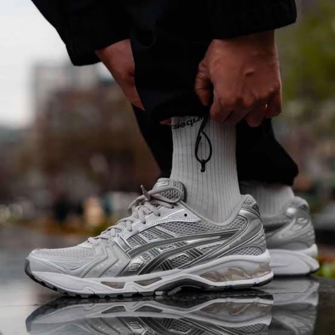 靴 asics GEL-KAYANO 14 CLOUD GREY/CLAY GREY