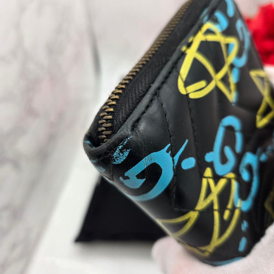 【希少】 GUCCI グッチ 長財布 財布 ゴースト マーモント キルティング