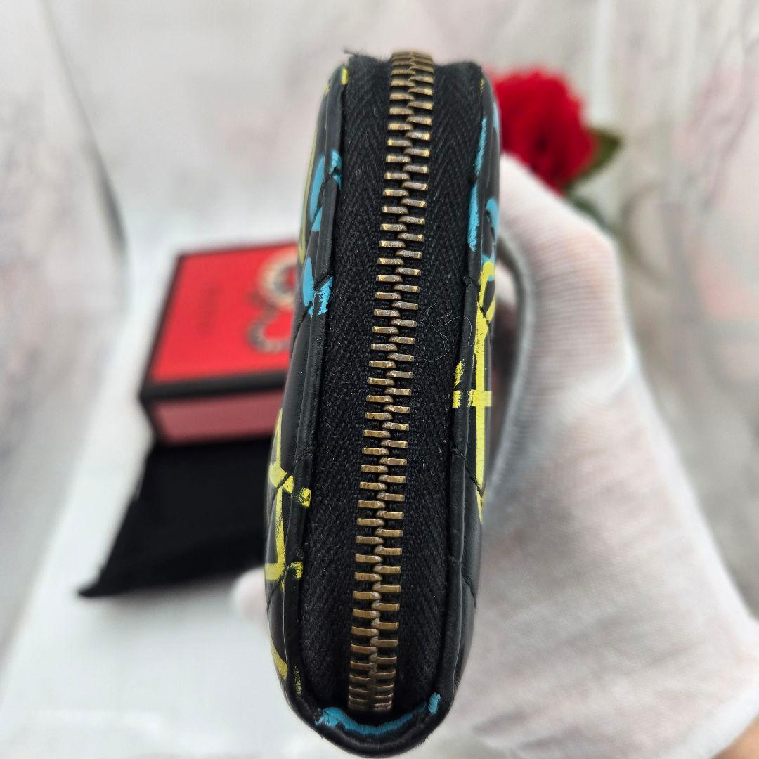 【希少】 GUCCI グッチ 長財布 財布 ゴースト マーモント キルティング