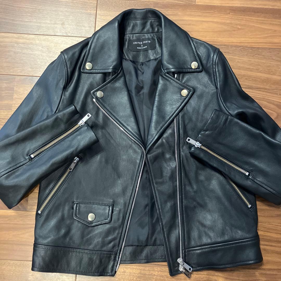 UNITED TOKYO ダブルライダースジャケット Size 2