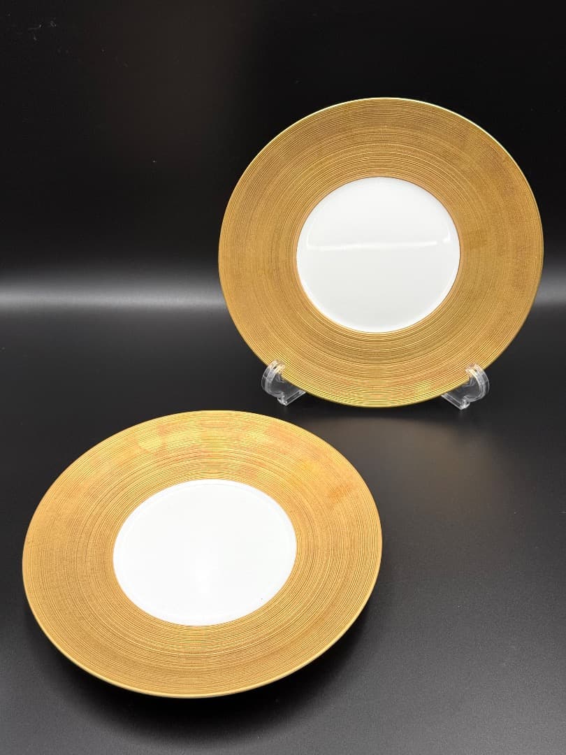 【新品】J.L Coquet リモージュ 金彩プレート 2枚セット