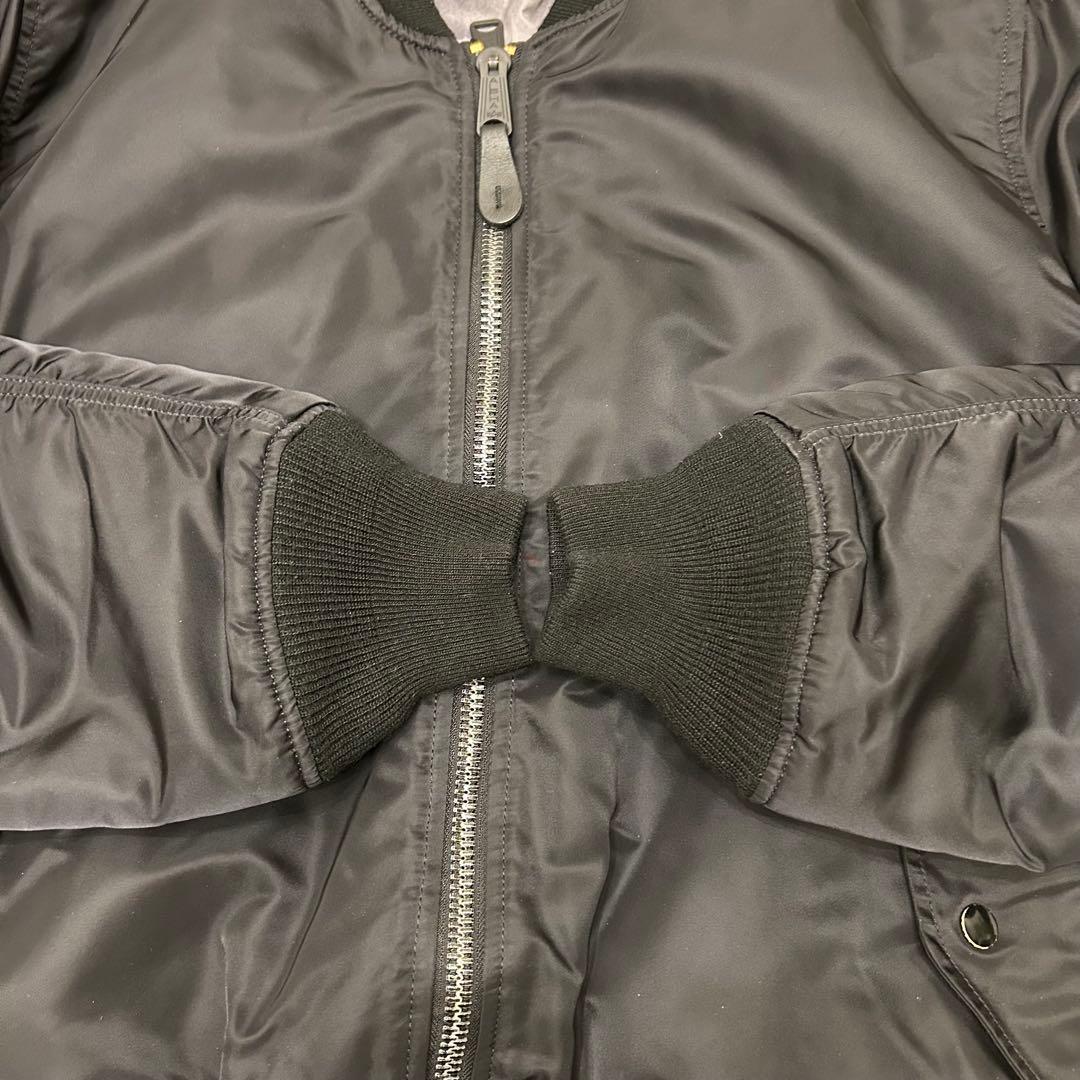 アルファインダストリーズ　フライトジャケット　　MA-1　戦闘機　ブラック　L