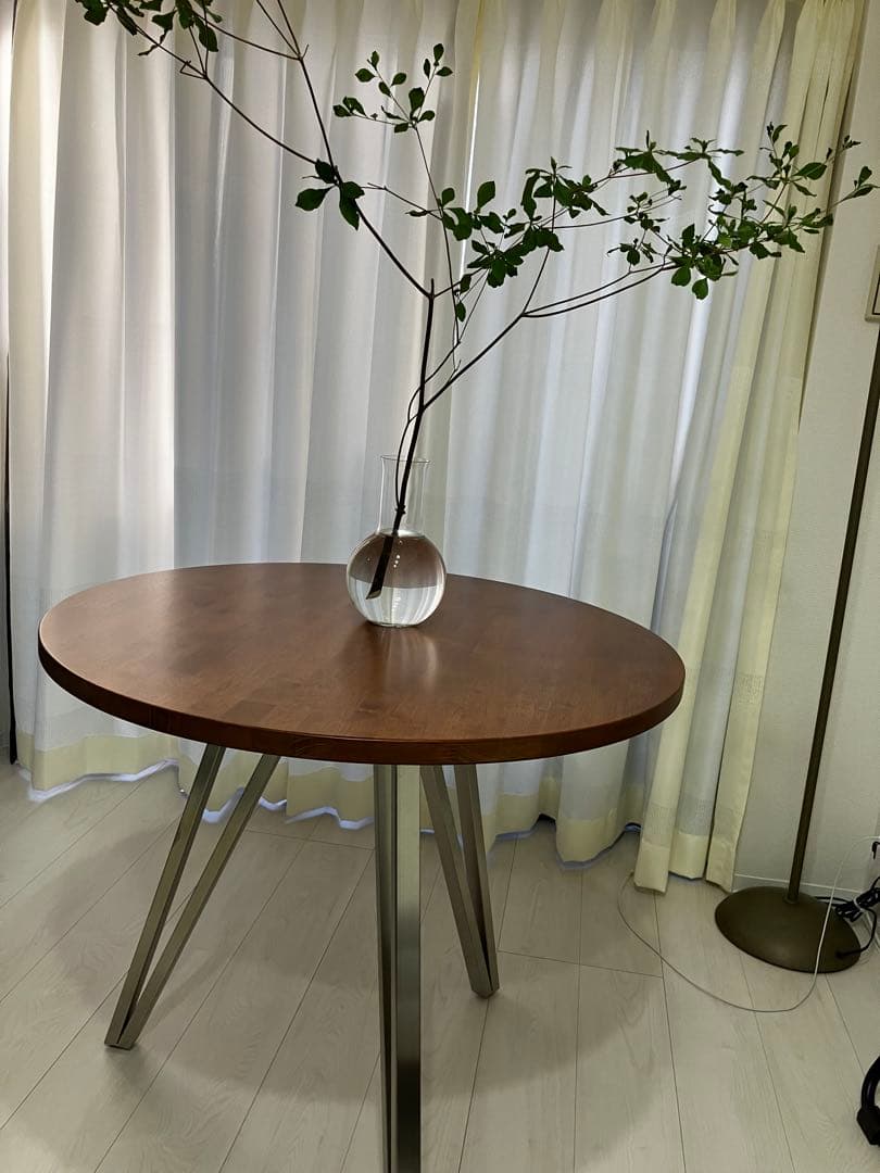 ごKANADEMONO80cmラウンドテーブル カフェテーブル3pin