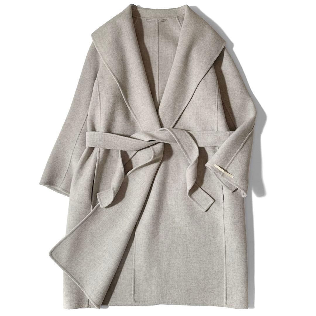 近年 エスマックスマーラ クチートアマーノ リバーコート ベルテットコート