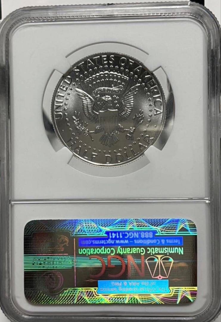 NGC鑑定　最高鑑定　SP70 2014年D ケネディ　ハーフダラー　SV900