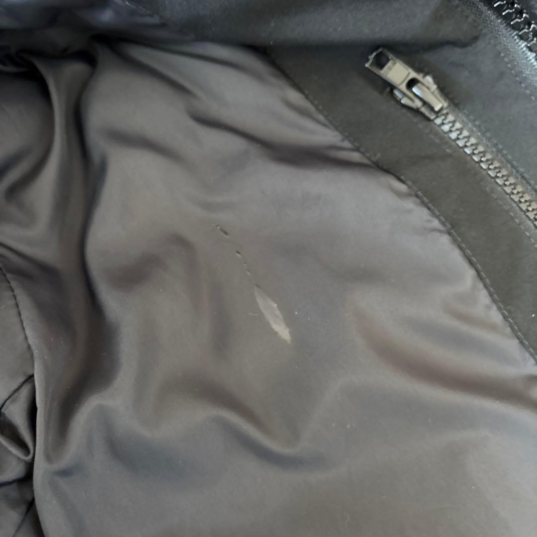 DANTON フード付き ブラックダウンジャケット