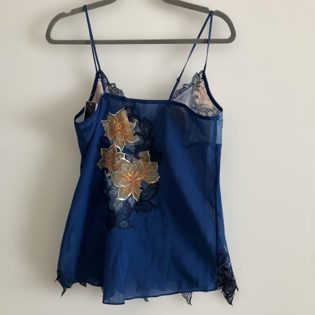 【サルート】キャミソール（L）&ショーツ（M）　ブルー