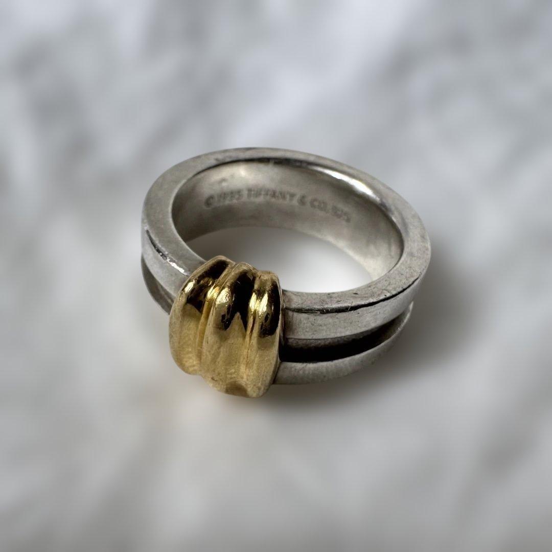 Tiffany ティファニー グルーブドウィズ3ロウ リング 11.5号