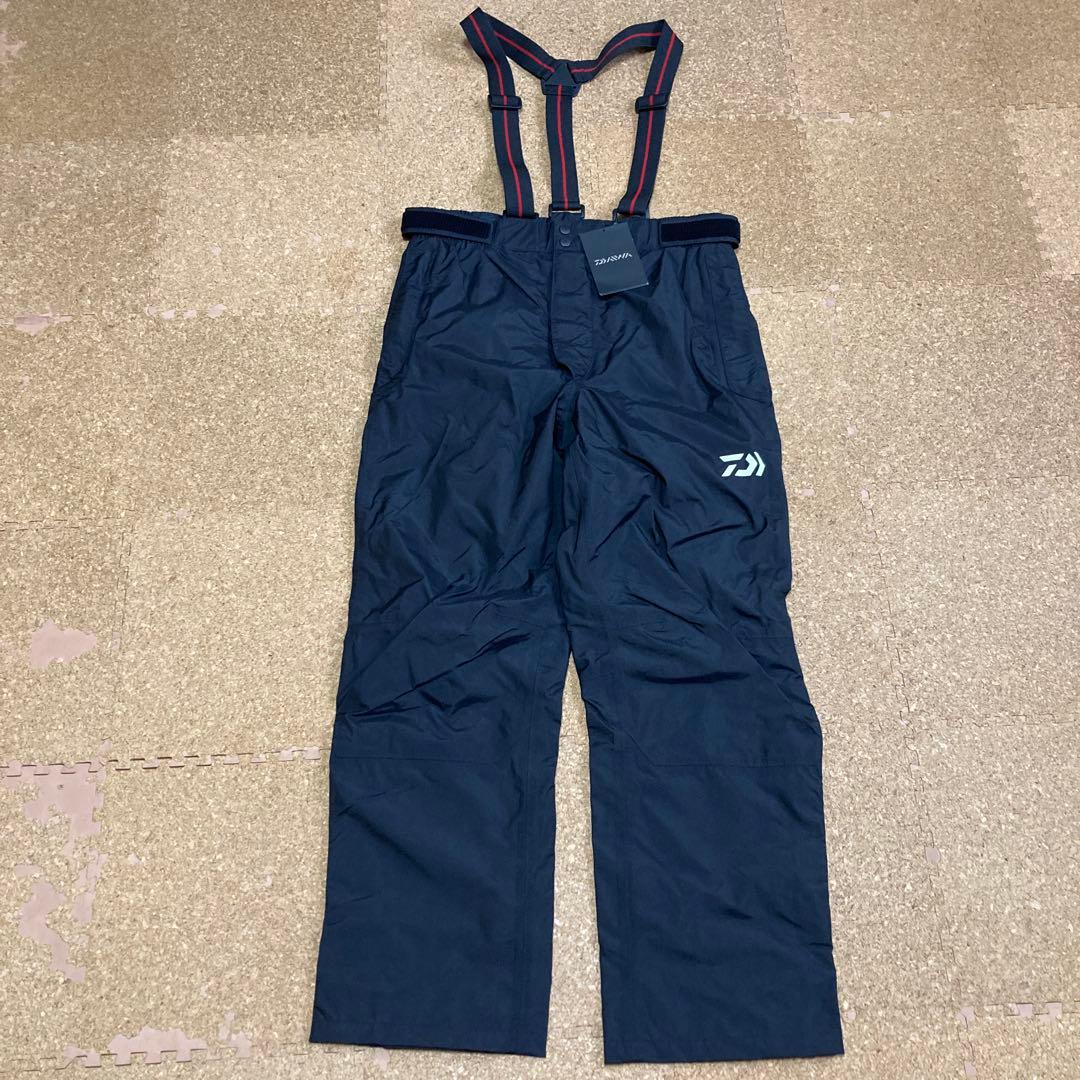 【未使用】ダイワDAIWA フィッシングレインパンツ防水 Mサイズ メンズ黒