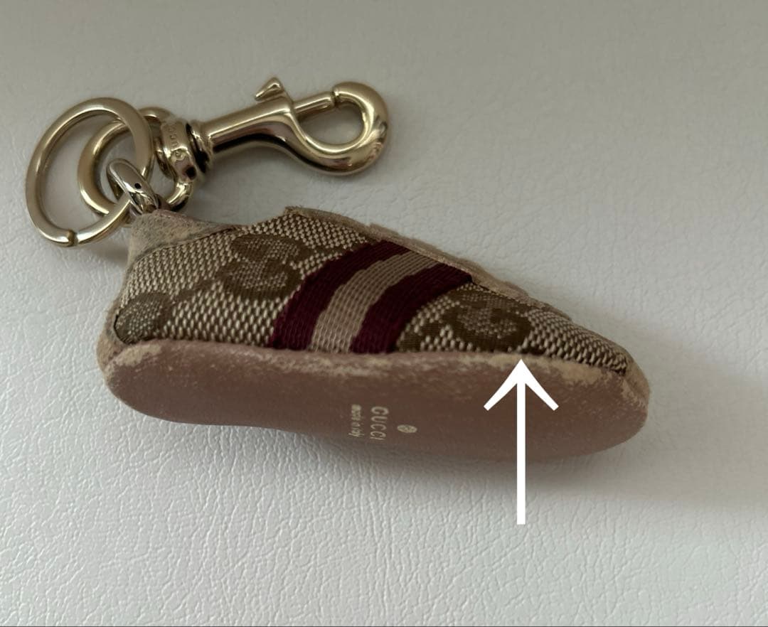 【506】 GUCCI グッチ　キャンバススニーカー　キーリング