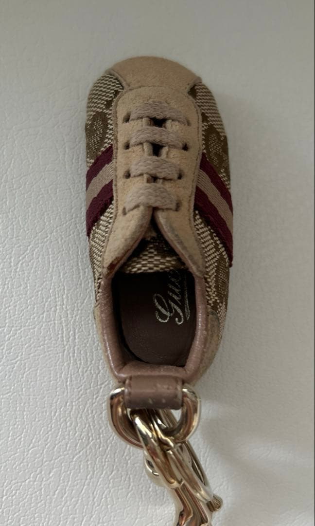 【506】 GUCCI グッチ　キャンバススニーカー　キーリング