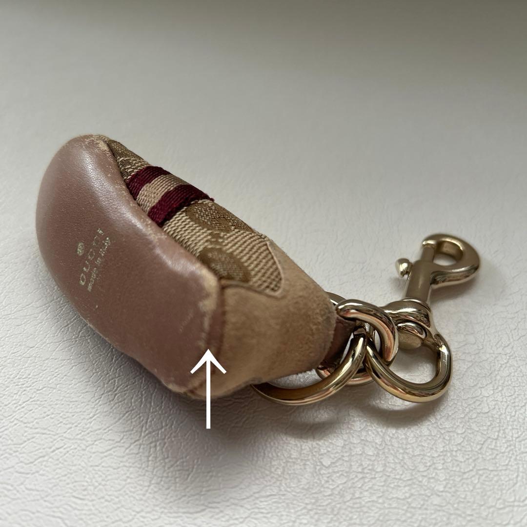 【506】 GUCCI グッチ　キャンバススニーカー　キーリング