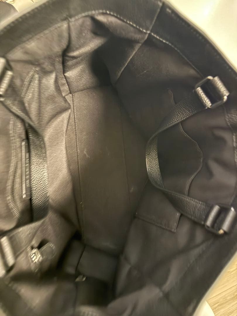 美品★ メンズ COACH レザー ダブル ハンドル トートバッグ ブラック