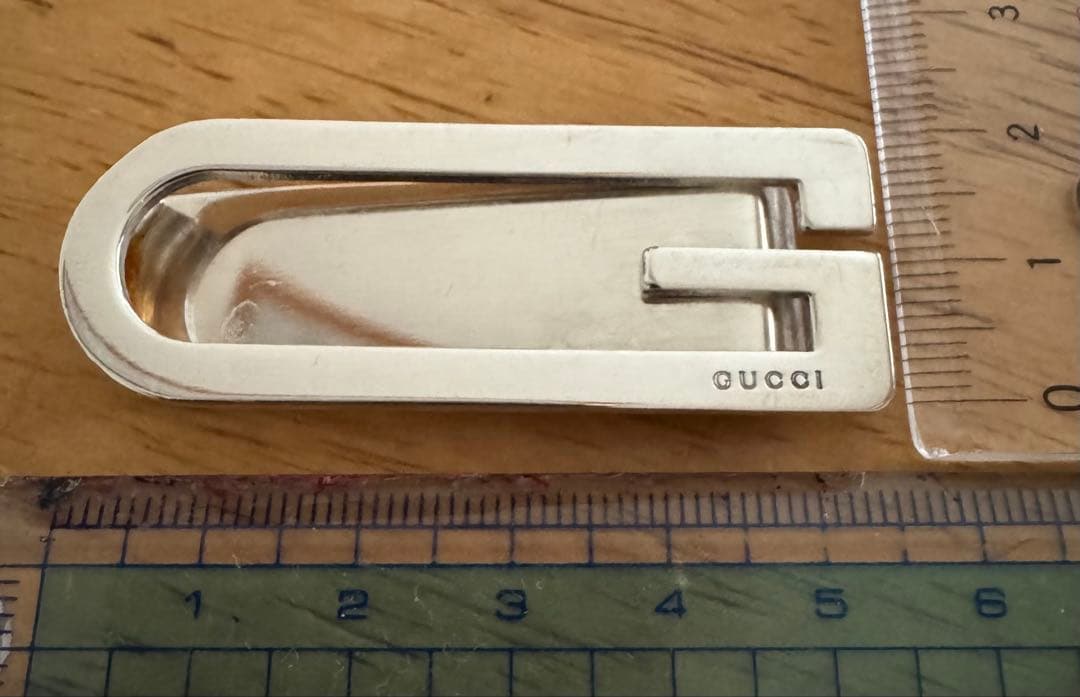 GUCCI マネークリップGロゴ　silver-925