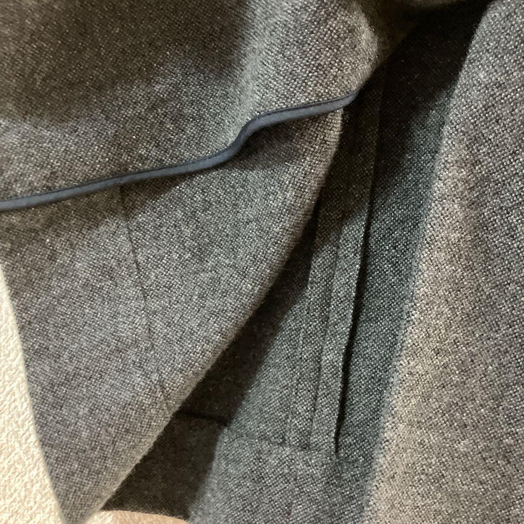 evam eva カシミヤ ヘンプ ロングコート グレー 系　定価約8万円