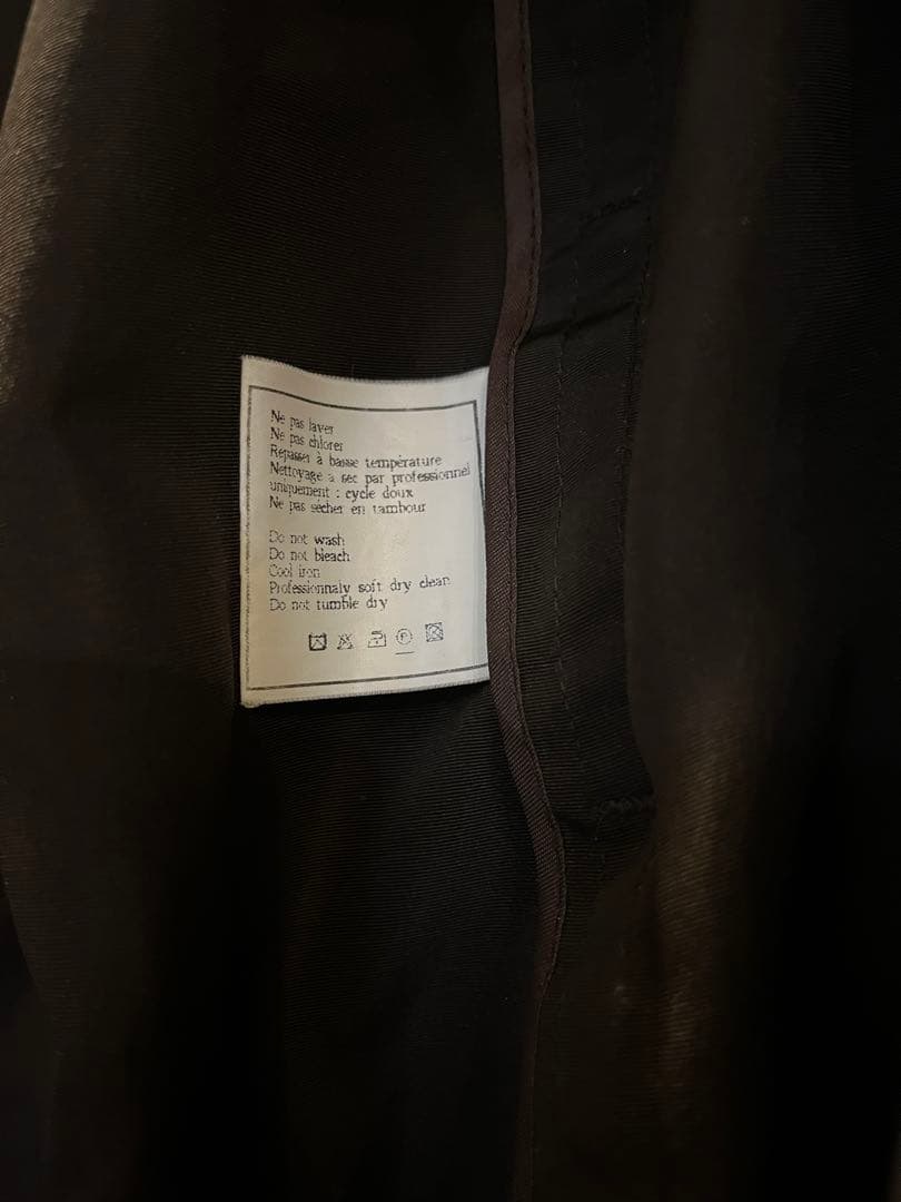美品　CHANEL トレンチコート　38 正規品　ブラウン　シルク　ココボタン