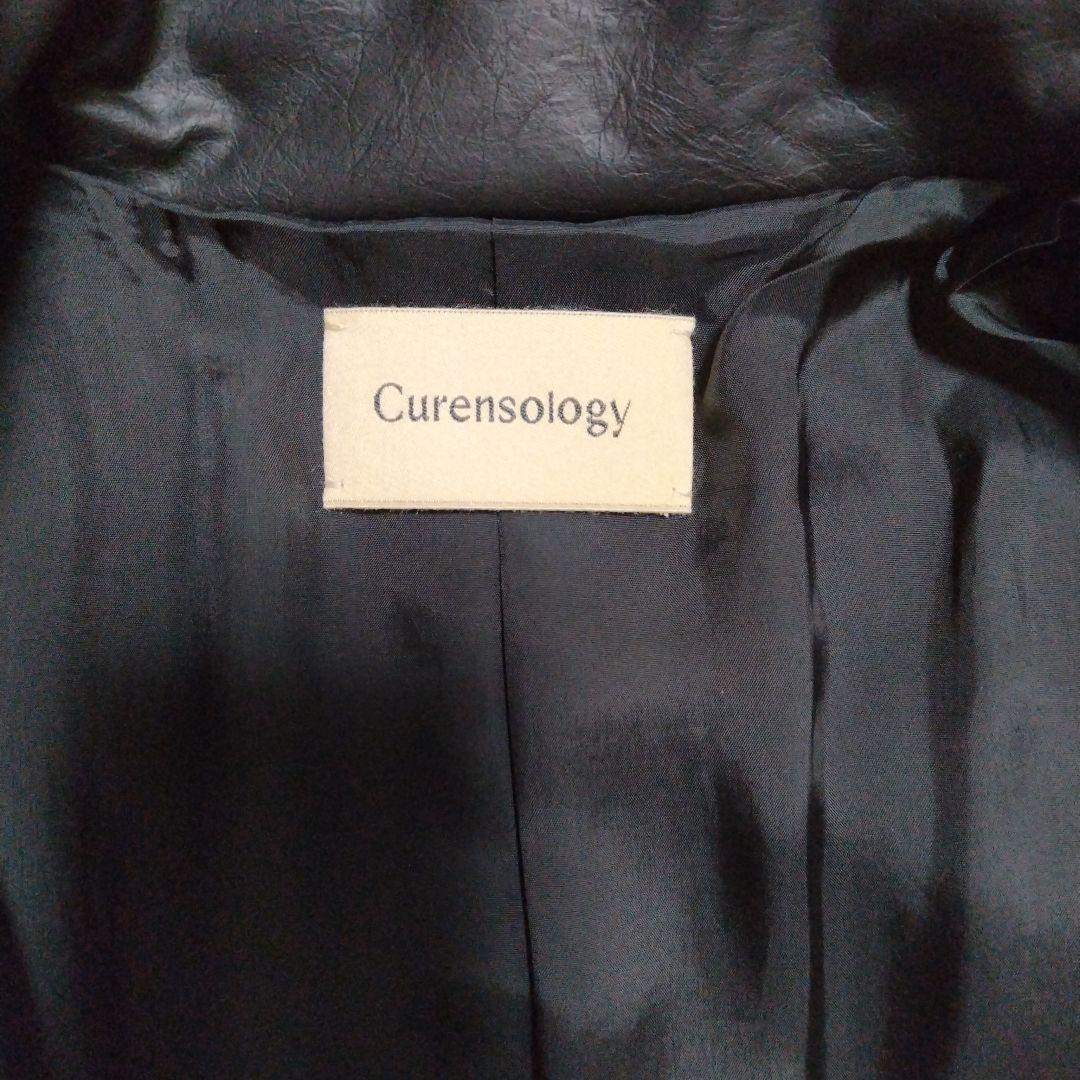 ☆ご予約品 カレンソロジー ヴィンテージフェイクレザーコート ブラック