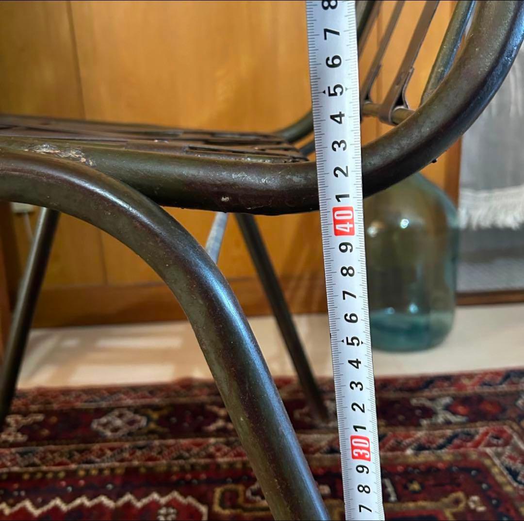 アイアン　チェア　インダストリアル　ヴィンテージ　男前　クラッシュゲート①