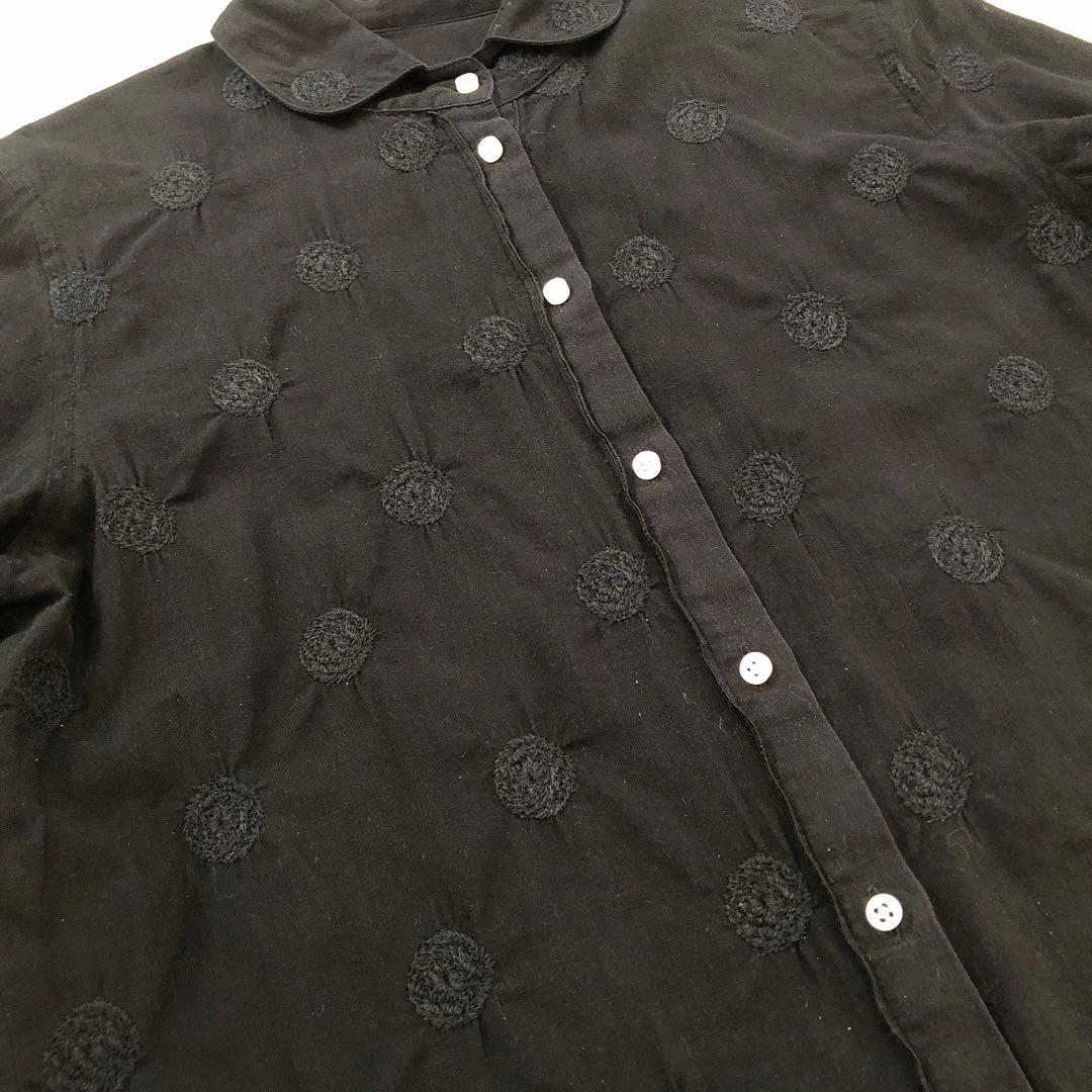 ミナペルホネン　vapor ブラウス 1 ブラック