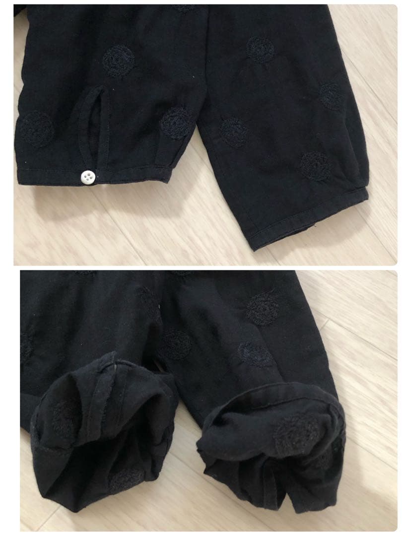 ミナペルホネン　vapor ブラウス 1 ブラック