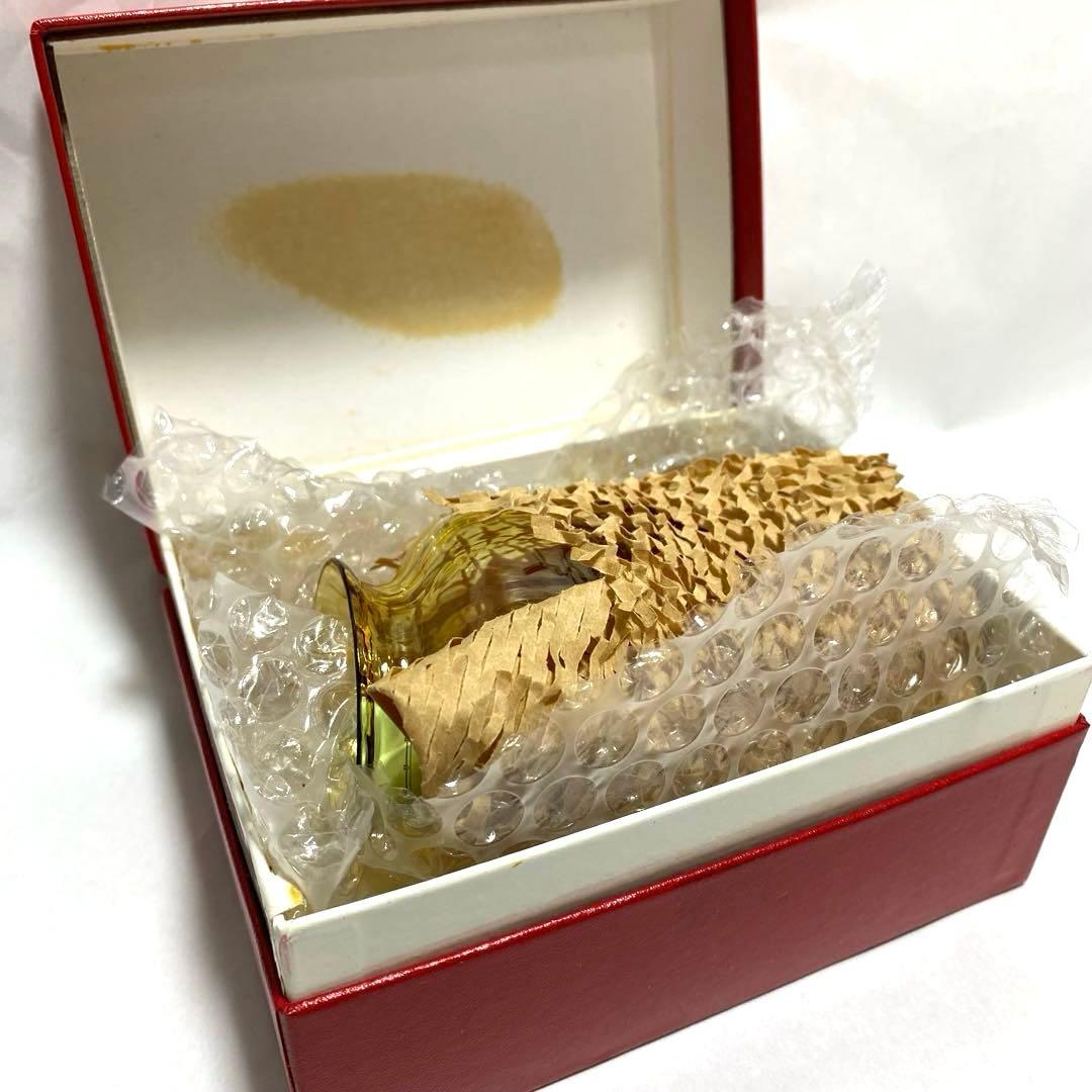 バカラ ナイアデス 一輪ざし 花瓶 アンバーイエロー 未使用品 ビンテージ 希少