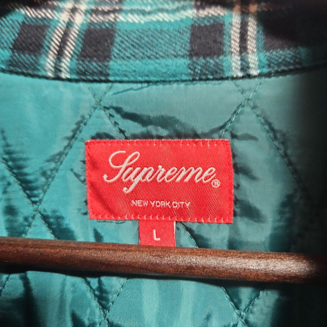 Supreme キルティングネルシャツ