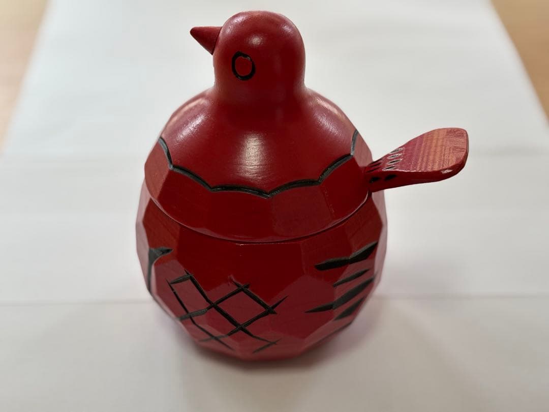 【値下げ】鳩のシュガーポット　砂糖入れ　信州農民民芸品