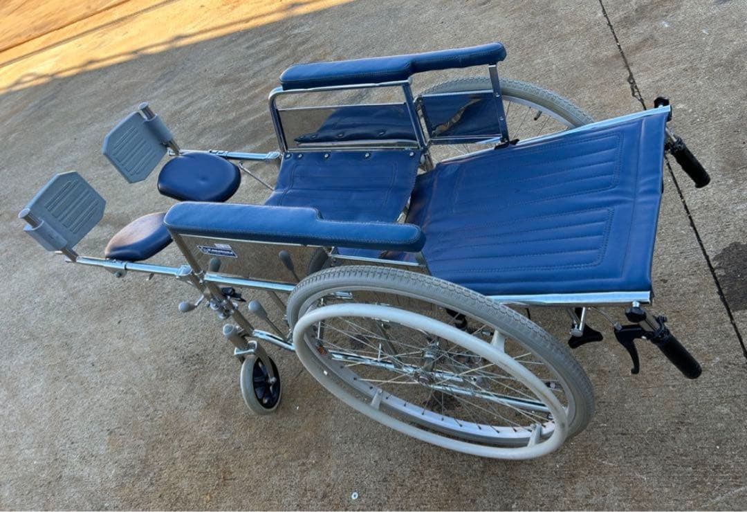 カワムラ KAWMURA リクライニング 介助用 車椅子 折りたたみ車いす