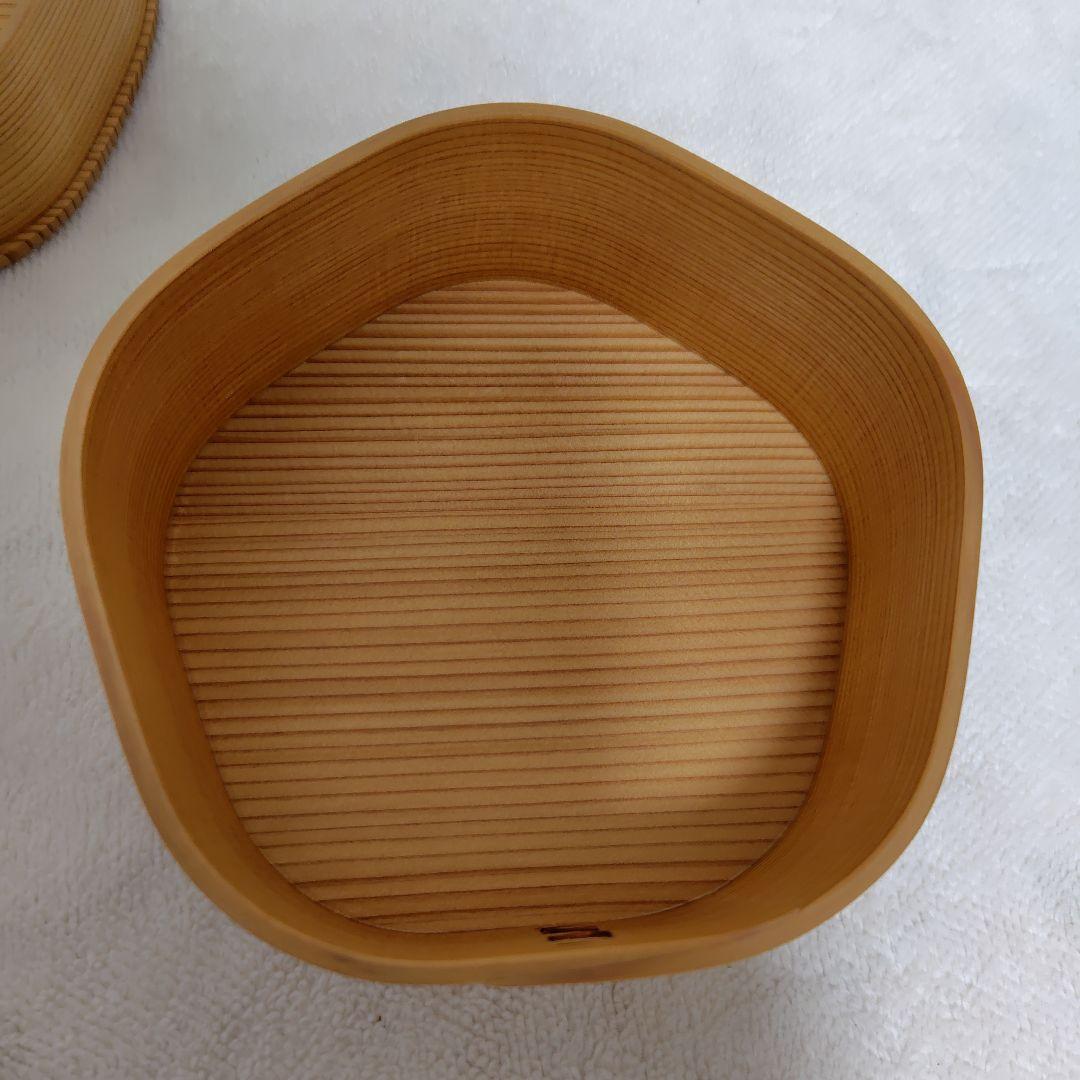 曲げわっぱ✾梅花弁当　2段　大館工芸社　新品　弁当箱