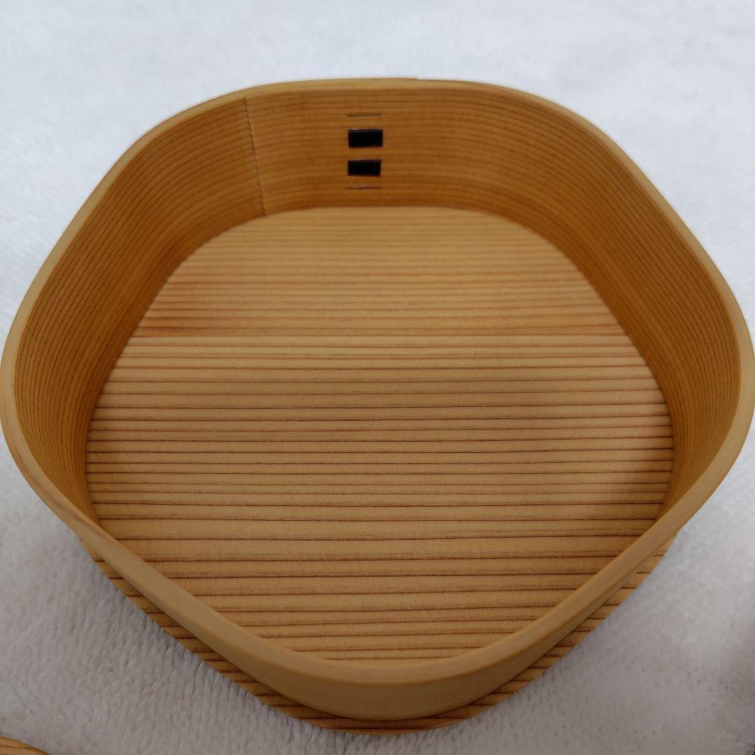 曲げわっぱ✾梅花弁当　2段　大館工芸社　新品　弁当箱