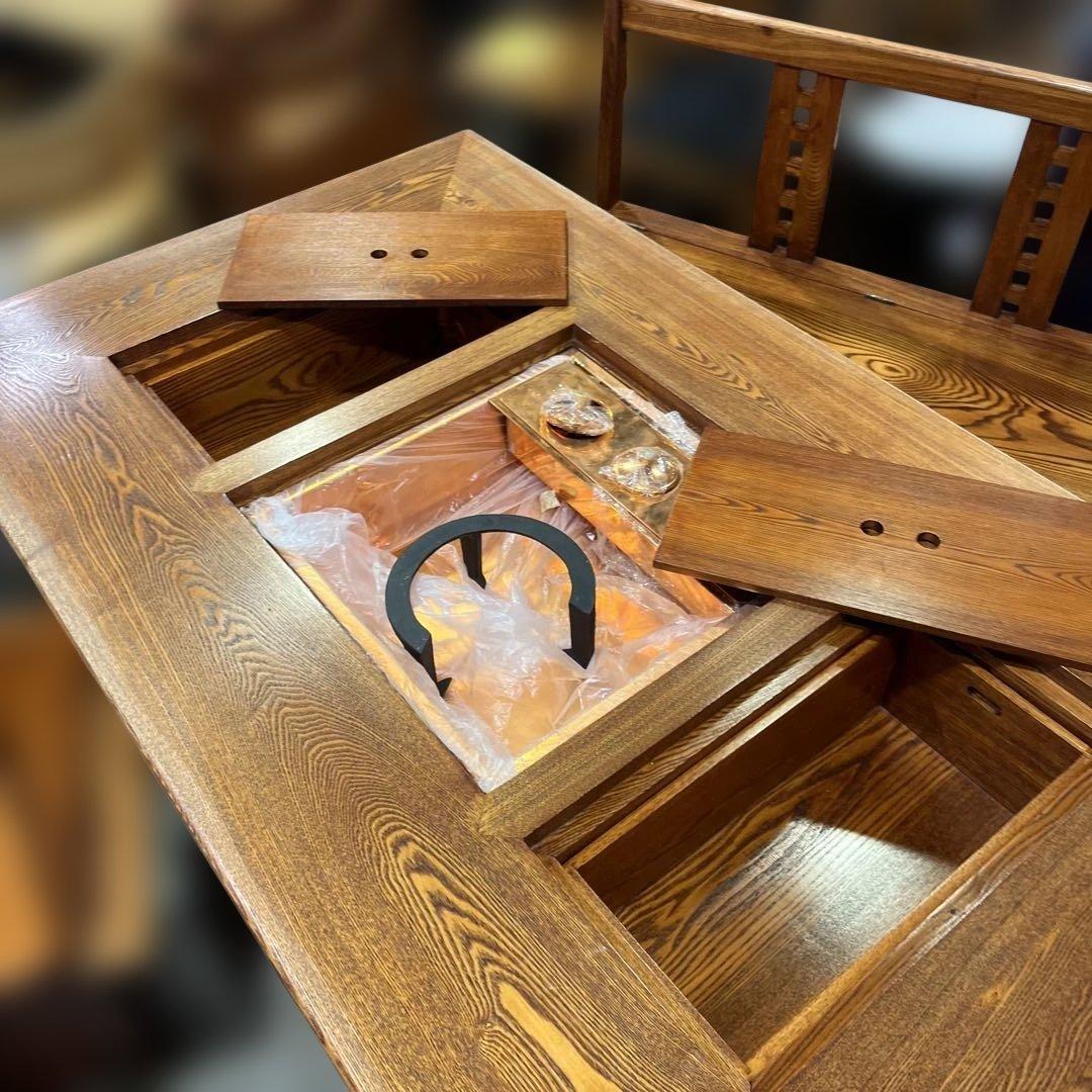 程度良好【引出し付】囲炉裏ダイニングセット