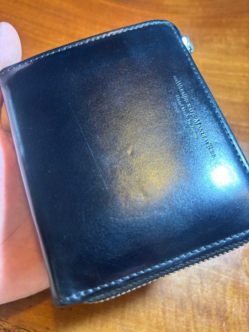 WARMCRAFTS MANUFACTURE L字ファスナー財布 ネイビー