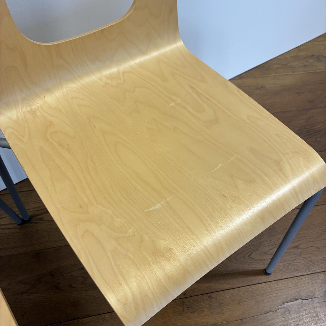 PIIROINEN 木製スタッキングチェア ナチュラル 2脚セット