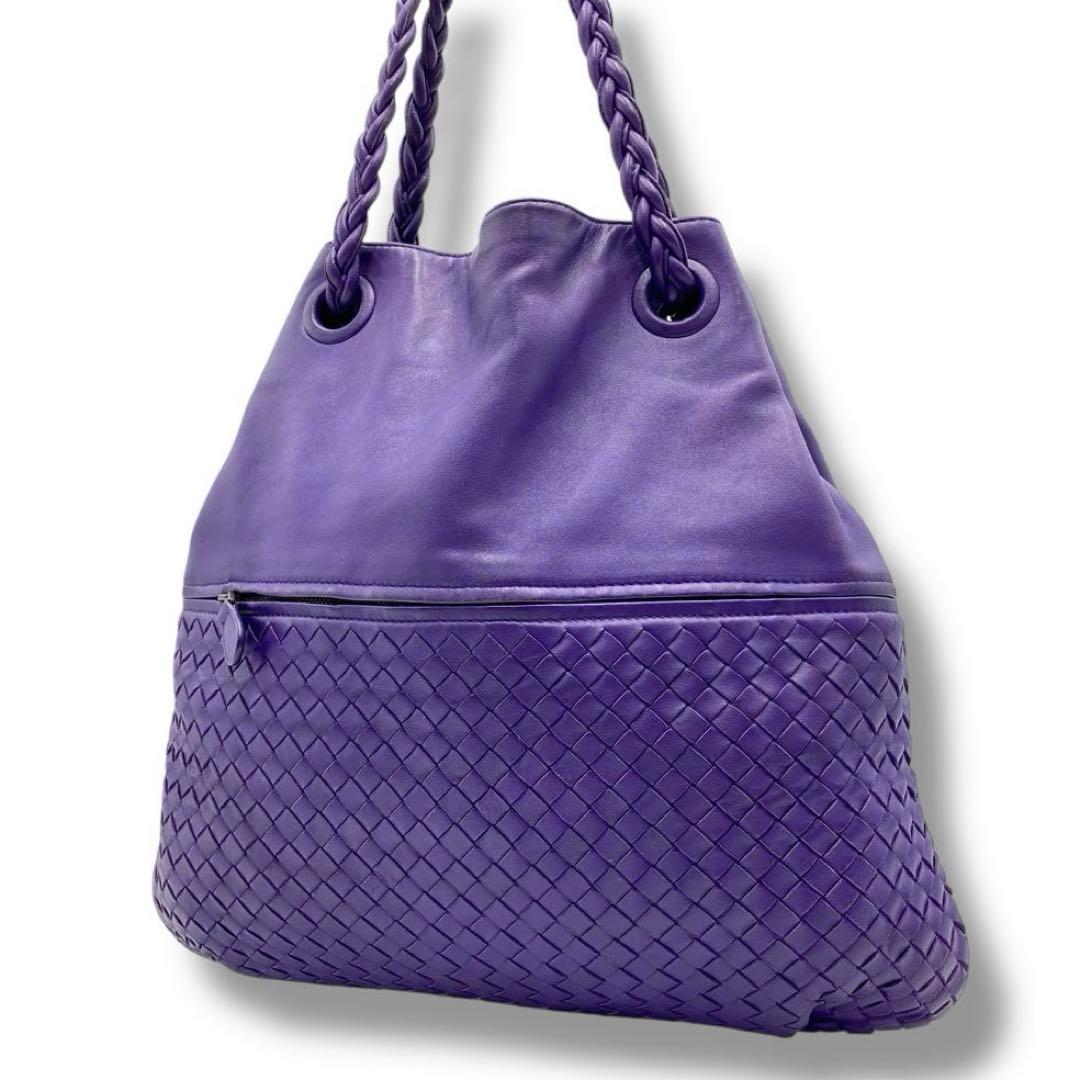 美品 ボッテガヴェネタ イントレチャート Vintage Y2K バッグ レザー