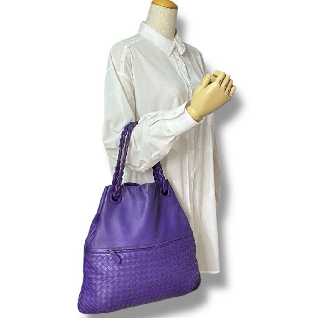 美品 ボッテガヴェネタ イントレチャート Vintage Y2K バッグ レザー