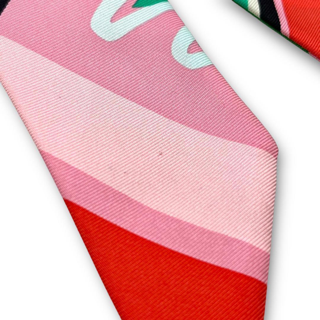 【美品】HERMES ベッラ シュシュ シルク ヘアアクセサリー マルチカラー