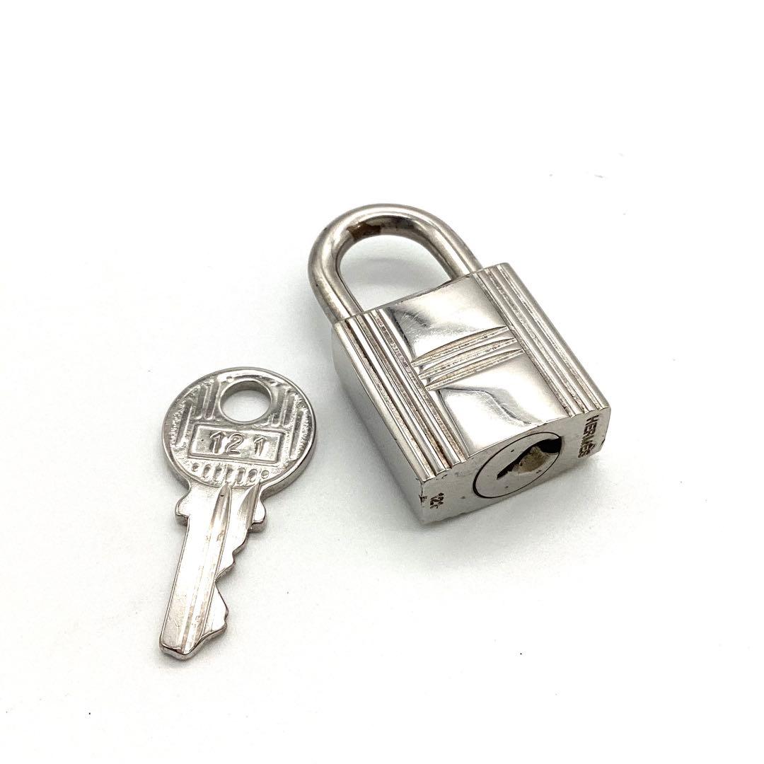 ⭐️極美品⭐️エルメス　カデナ　パドロック　鍵　no.121 シルバー　男女共用