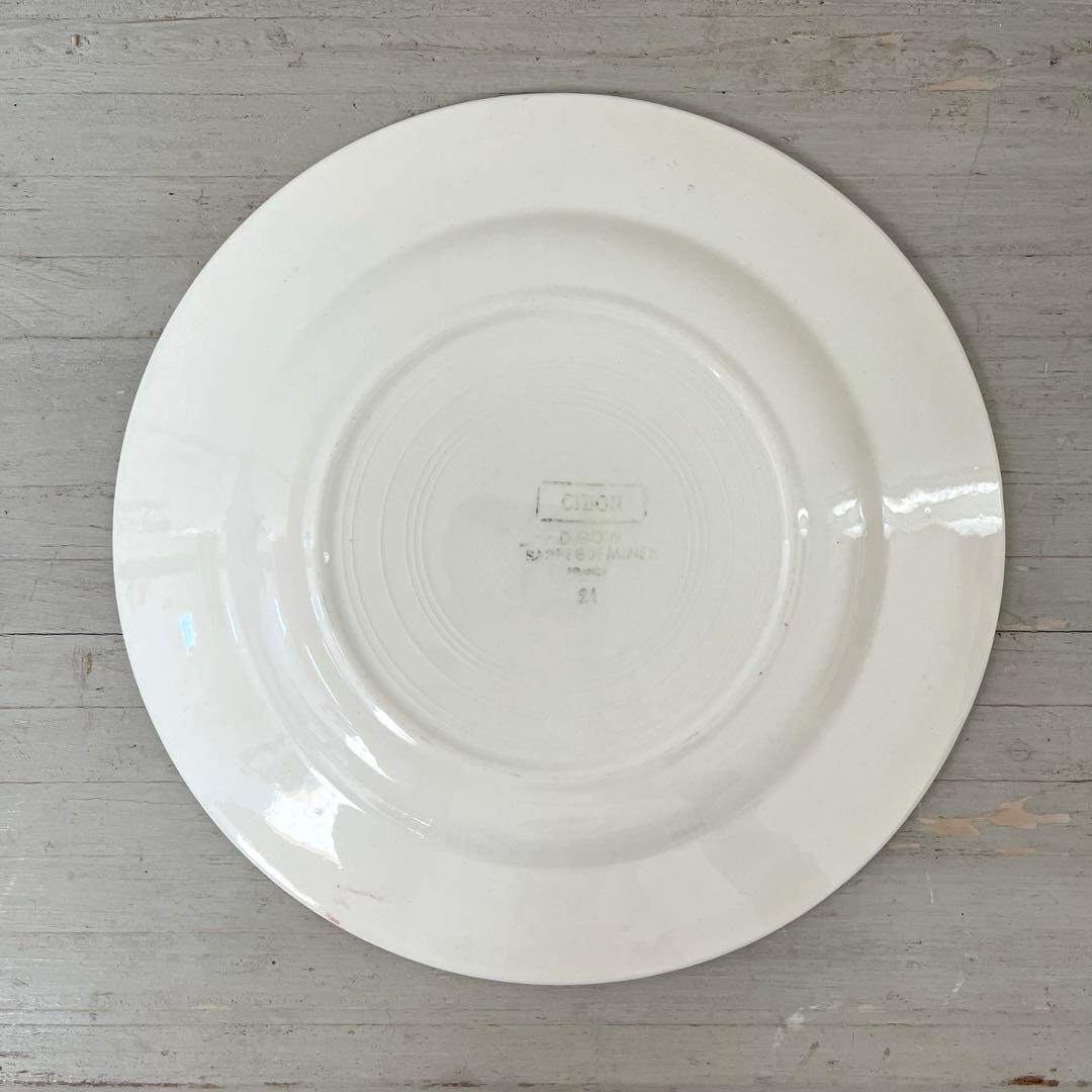 再値下げ❗️フランスアンティークディゴワンサルグミンヌ 平皿 2枚set